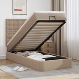  Otomanski krevet s madracem cappuccina 100x200cm umjetna koža | shoptok.hr