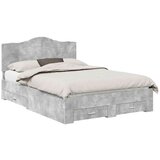  Konstrukcija postelje z vzglavjem Betonsko siva 140 x 200 cm, (5000102304) | Shoptok.si