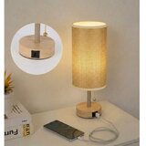  Brilagi - Stona lampa sa USB portom TABLON 1xE27/25W/230V hrast/bež | Eponuda.com