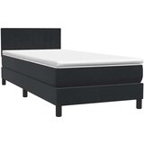 Box spring krevet s madracem crni 80 x 220 cm baršunasti | shoptok.hr