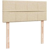 vidaXL Otomanski posteljni okvir z vzmetnico krem 120x190 cm blago, (21611633) | Shoptok.si