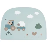 tiny farm silikonski podmetač za jelo, plavo