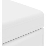 Stolica Bijelo 41 x 41 x 40 cm Umjetna Koža i Fino Radeći Drvo - Bijelo 40 cm Umjetna koža | shoptok.hr