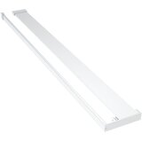 Pregrada za tuš s policom krom 80x195 cm staklo ESG i aluminij | shoptok.hr