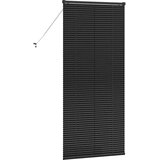 vidaXL Zavjesa za prozor sa zavjesama Ostalo Crna 80 x 175 cm Aluminij | shoptok.hr