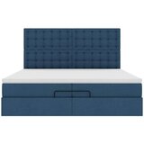  Otomanski okvir kreveta s madracima plavi 200x200cm tkanine | shoptok.hr