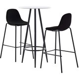  3-dijelni barski set od tkanine crni | shoptok.hr