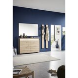 Voleo viseča omara za čevlje črna, hrast artisan | Shoptok.si