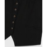 Marisse Black Linen Vest | Shoptok.si
