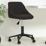 Maison Chic Vrtljiv pisarniški stol - računalniški stol črn žamet, (21784487) | Shoptok.si