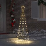 vidaXL LED božično drevesce med 390 LED Toplo bela 250 cm elezo | Shoptok.si