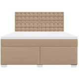 Krevet box spring s madracem cappuccino 180x200 cm umjetna koža | Eponuda.com