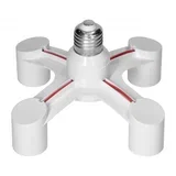 Grlo beli sijalično adapter 4xE27 LH/E27/4XE27-19