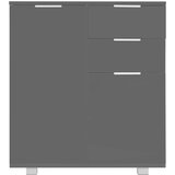  Komoda visoki sjaj siva 71x35x80 cm od konstruiranog drva | shoptok.hr