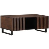 Furnova Klubska mizica rjava 100x55x40 trden mangov les, (21913614) | Shoptok.si