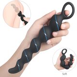 Sex HD Steven - Analni dildo s perlama (crni) | shoptok.hr