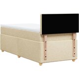  Krevet s oprugama i madracem krem 100 x 200 cm od tkanine | shoptok.hr