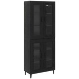  Highboard Zidne Crni hrast 69,5 x 34 x 180 cm Konstruirano drvo | Eponuda.com