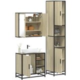vidaXL 3-dijelni set kupaonskog namještaja boja hrasta sonome drveni | shoptok.hr