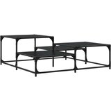  Stolić za kavu Crni hrast 107 x 107 x 40 cm Konstruirano drvo - Crni hrast 107 x 107 x 40 cm | shoptok.hr
