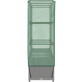  Povišena gredica s pokrovom za staklenik 120 x 40 x 138 cm | shoptok.hr