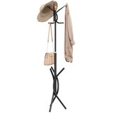  Stalak za kapute crni 176 cm od željeza obloženog prahom | shoptok.hr