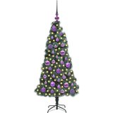 vidaXL Umjetno božićno drvce sa svjetlima i setom kuglica 120 cm | shoptok.hr