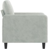  Fotelja svjetlosiva 60 cm baršunasta | shoptok.hr