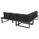 Bessagi Garden Vrtna Lounge Garnitura Gianna, Krem, Črna, 4-Delno | Shoptok.si
