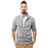 Glano Men's Zipper Sweatshirt - gray