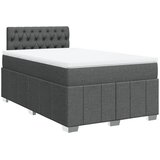  Krevet box spring s madracem tamnosivi 120 x 190 cm tkanina | shoptok.hr