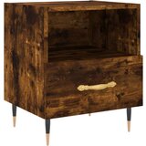 vidaXL Nočna omarica 2 kosa dimljen hrast 40x35x47,5 cm inženirski les | Shoptok.si