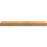  Okenske police 2 kosa svetlo rjava 70x15x2 cm trdna hrastovina | Shoptok.si