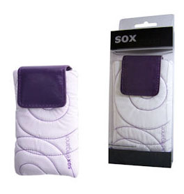 NOBRAND Torbica SOX circle - belo vijolična Cene