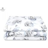 MimiNu Standard navlaka za posteljinu 2 dijela 120x90 cm, Slonići plava | shoptok.hr