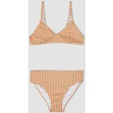 Defacto Girl's Striped Bikini Set