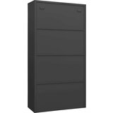 vidaXL omara s ključavnico antracitna 90x40x180 cm jeklo | Shoptok.si