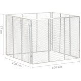  Vrtna posuda za kompost 100 x 100 x 77 cm od pocinčanog željeza | Eponuda.com