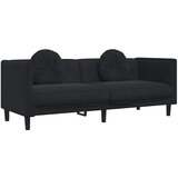  2-dijelni set sofa s jastucima crni baršunasti | shoptok.hr
