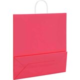  Papirnate vrećice 250 kom s ručkama ružičaste 45x17x48 cm | shoptok.hr