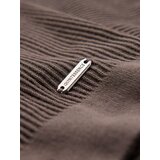 Ombre Men's knitted t-shirt with buttons at the neckline - ash | shoptok.hr