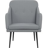  Fotelja svjetlosiva 63 x 76 x 80 cm od tkanine | Eponuda.com