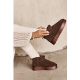 Kesi Fashion Suede Low Snow Boots Brown Nucca | ePonuda.com