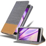 Cadorabo Case, združljiv s Sonyjem v svetlo sivo rjavi barvi - zaščitni pokrov z magnetnim zapiranjem, stoječo funkcijo in režo za kartico, (20567317) | Shoptok.si