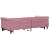  Dnevni krevet na razvlačenje ružičasti 90 x 200 cm baršunasti | shoptok.hr