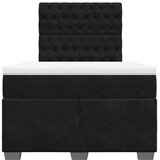 Box spring krevet s madracem crni 120 x 200 cm baršunasti | shoptok.hr