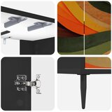  Kupaonski ormar BONN Crni hrast 60 x 40 x 61 cm - Retro valni uzorak | shoptok.hr