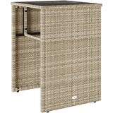  3-dijelni bistro set s jastucima svjetlosivi od poliratana | Eponuda.com