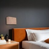 Opviq bambu 04 abajurlu Dikdörtgen aplik wooden wall lamp Cene