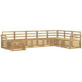  Set vanjskih sofa 8 pcs Bijela 308 x 190 x 73 cm | Eponuda.ba